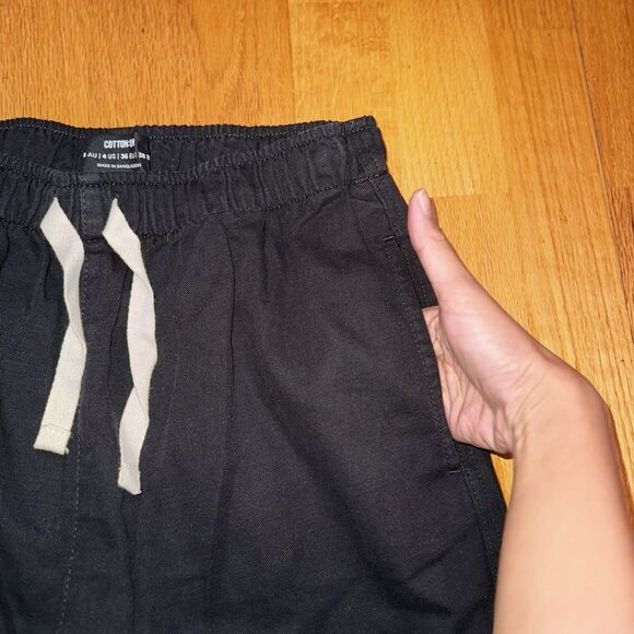 Cotton On Women's Everyday Pant Casual Tapered Drawstring Pull On Black Sz 4 NWT - Picture 11 of 14